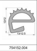 Силиконовый уплотнитель Е-образный 754152.004